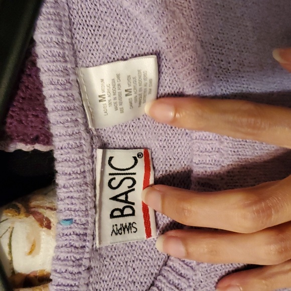 Purple and white stripped shirt - Picture 2 of 3